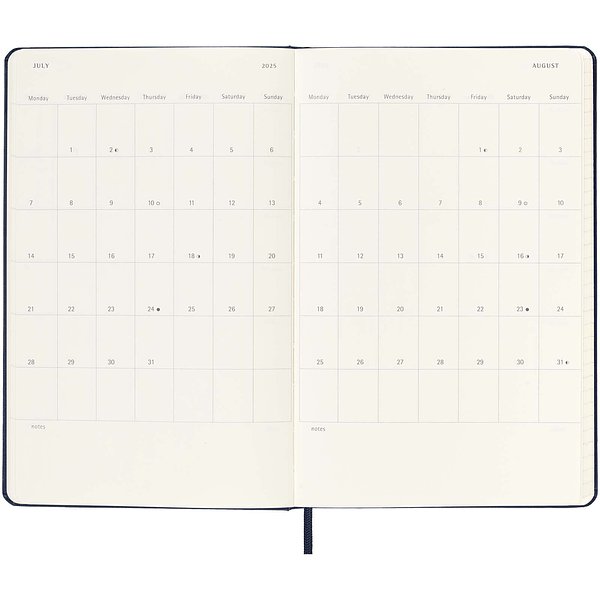 12M Hardcover Tageskalender L - Utzan
