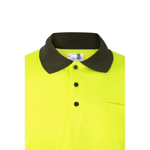 Zweifarbiges Poloshirt im Bird-Eye-Design (160g/m²) mit langen Ärmeln, aus Polyester (100%) Beatiani