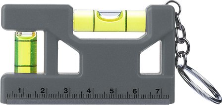 Schlüsselanhänger Wasserwaage aus recyceltem ABS Steia