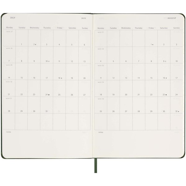 12M Hardcover Tageskalender L - Utzan