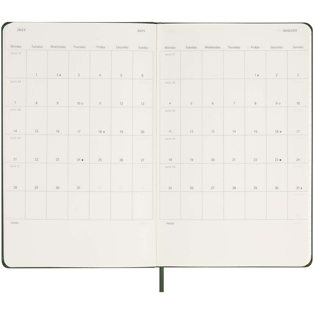 12M Hardcover Tageskalender L - Utzan