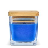 Chakra Kerze auf pflanzlicher Basis im Glasgefäß Utzi