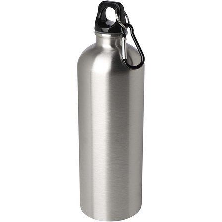 750 ml RCS-zertifizierte, einwandige Trinkflasche aus Edelstahl mit Karabinerhaken - Lüth