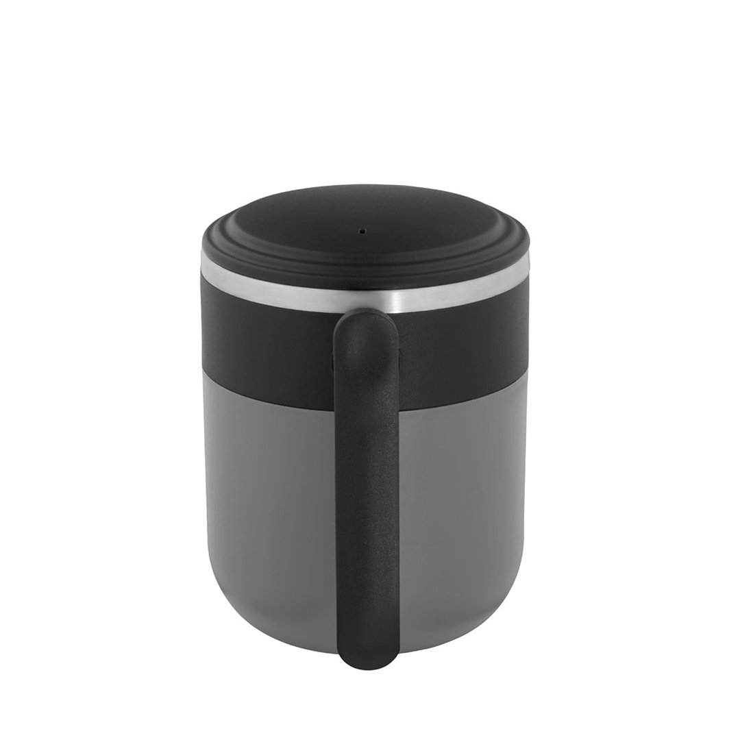 Reisebecher mit Innenwand aus Edelstahl und matter Oberfläche, 400 ml Jonnas