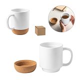 Keramikbecher mit Korkboden 410 ml Vregnan