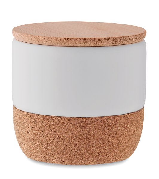 Kerze im Steinguttopf 80 g Merin