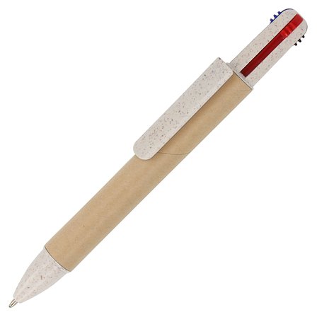 Papierkugelchreiber mit 4 Schreibfarben Hanna