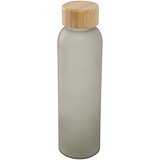 500 ml Flasche aus mattiertem Kalknatronglas mit Bambusdeckel - Ylandi