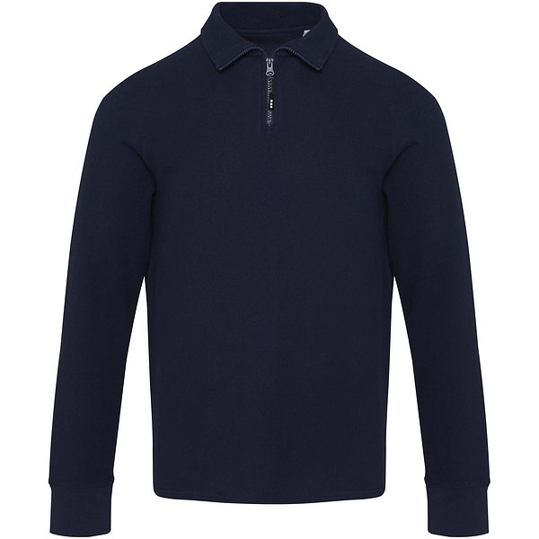 Langarm Poloshirt Unisex mit Reissverschluss - Urela