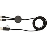 150 cm 5-in-1 Kabel aus recyceltem Kunststoff für Datenübertragung und 27W Schnellladung - Rainas