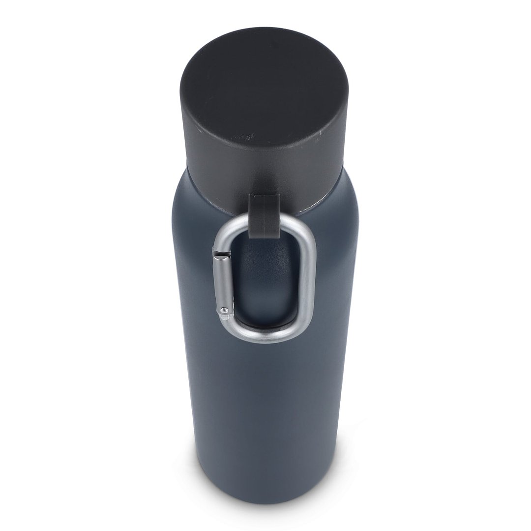 Karabiner mattierte Isolierflasche 600 ml Paunas