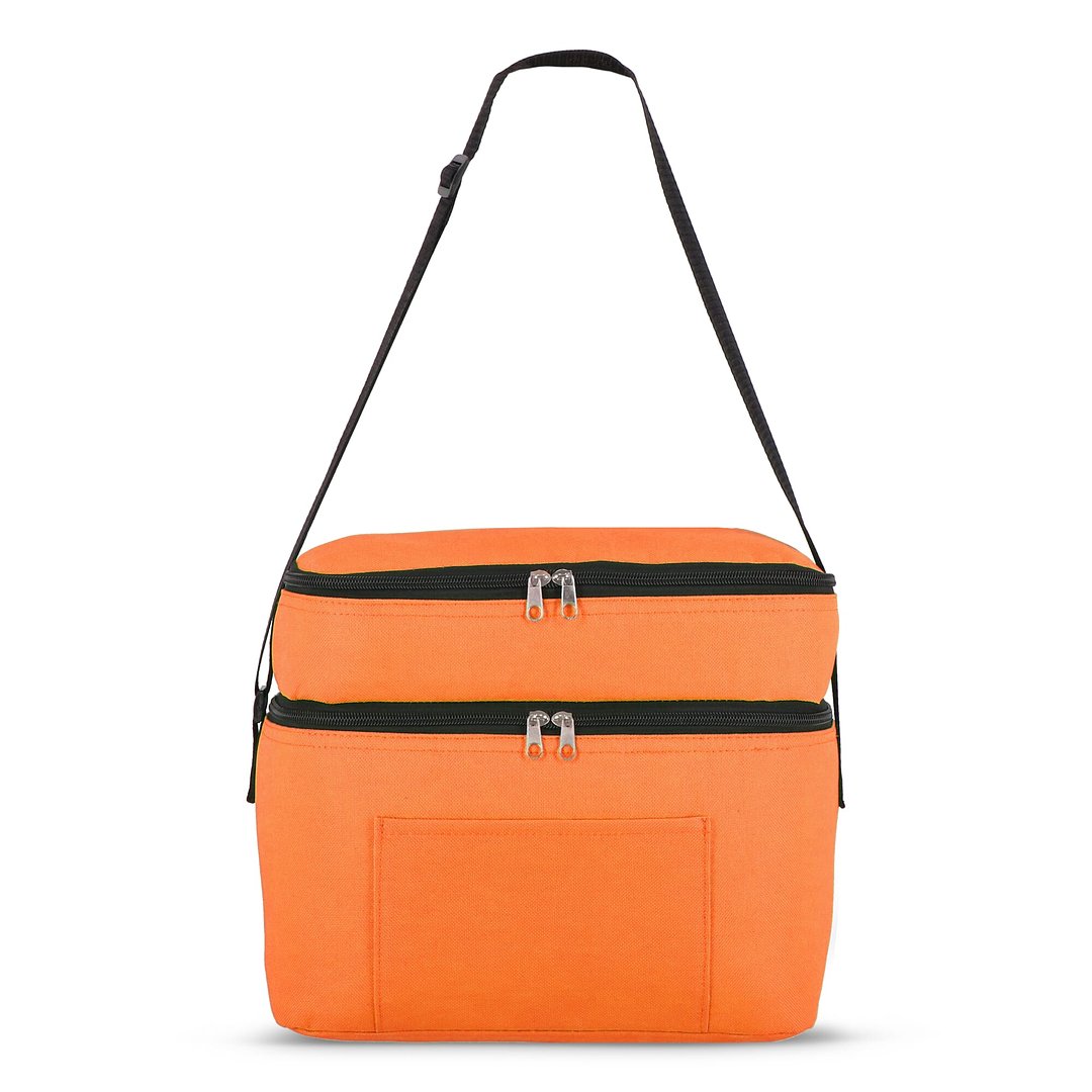 R-PET 600D Doppelfach-Kühltasche 30 x 20 x 25cm 12L Lursin