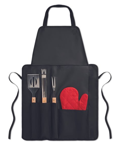 BBQ Schürze mit BBQ Werkzeug Nela