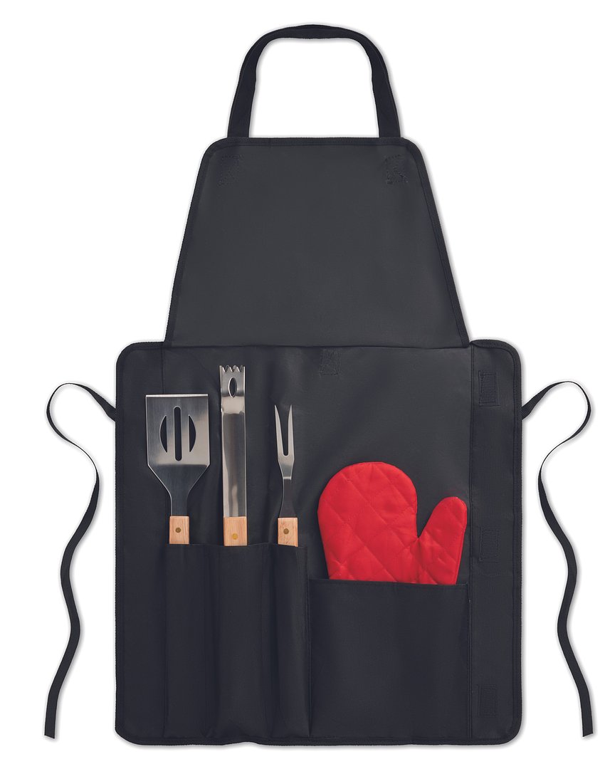BBQ Schürze mit BBQ Werkzeug Nela
