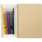 B6 Hardcover Notizbuch mit Marker-Set - Saramin