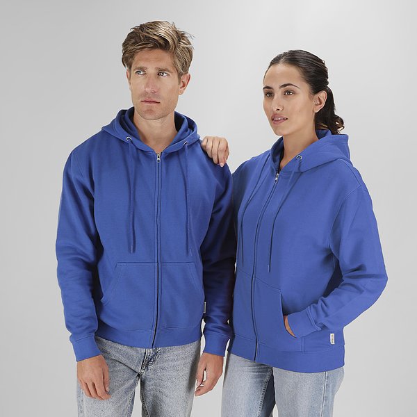 Erwachsene Sweatshirt mit Kapuze + Reißverschluss Idder