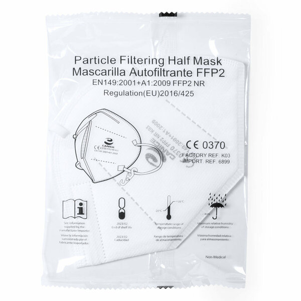 Selbstfilternde Maske FFP2 Weiß Idtek