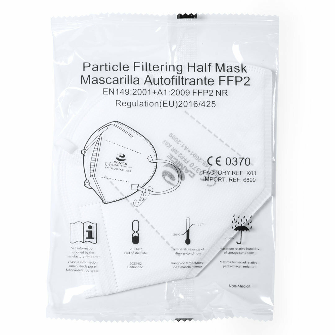 Selbstfilternde Maske FFP2 Weiß Idtek