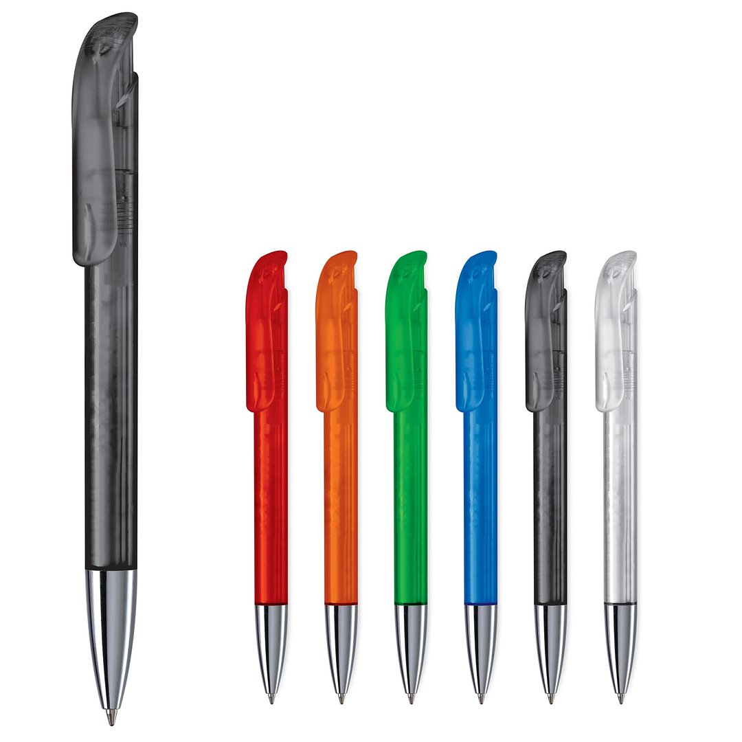 Kugelschreiber Atlas Transparent mit Metallspitze Jürgianin