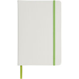 Weisses A5 Notizbuch mit farbigem Gummiband - Luonna