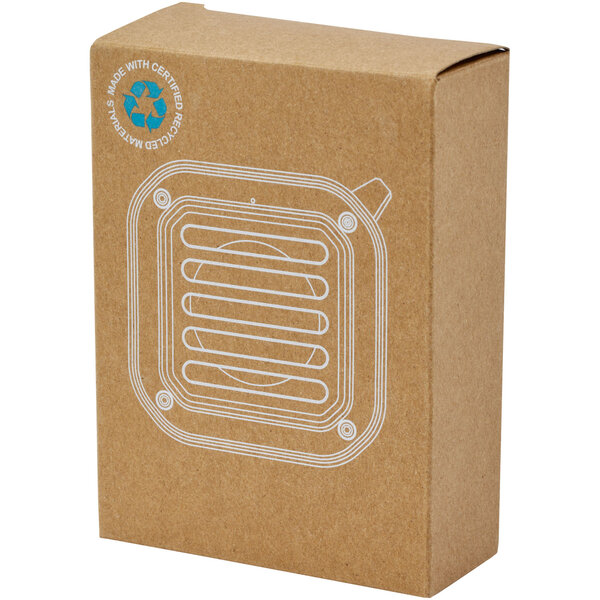 3W IPX5 Solar Bluetooth®-Lautsprecher aus recyceltem RCS Kunststoff mit Karabinerhaken - Fritanrin