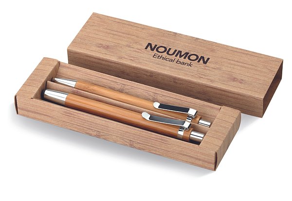 Schreibset aus Bambus Benias