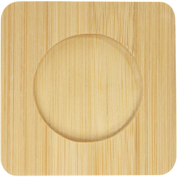 2-teiliger 100 ml doppelwandiger Glasbecher mit Bambusuntersetzer - Verille