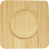 2-teiliger 100 ml doppelwandiger Glasbecher mit Bambusuntersetzer - Verille