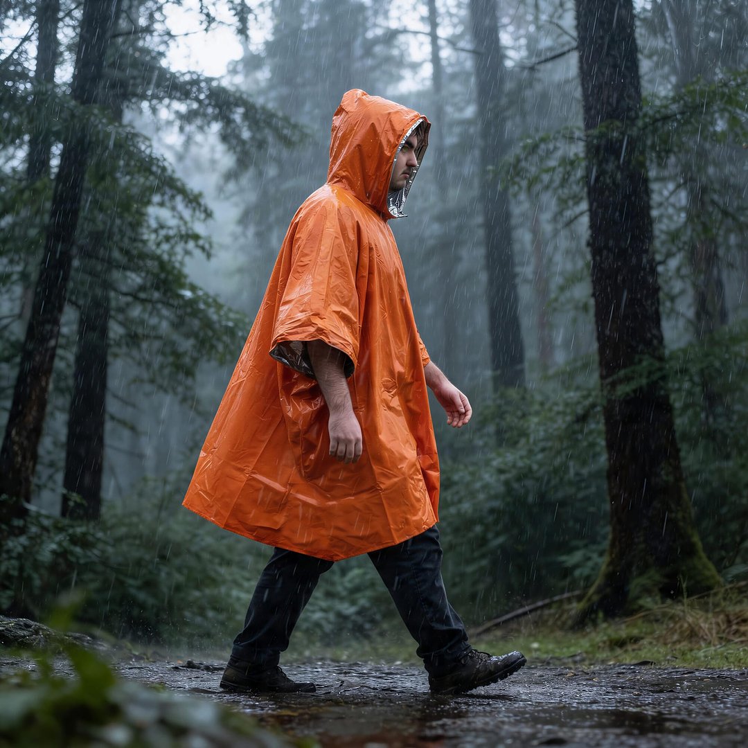 2-in-1-Thermoponcho für Outdoor Notfälle Durenas