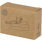 10 W 5000 mAh Typ C Powerbank aus recyceltem Kunststoff mit integriertem Klappständer und 2 in 1 Kabel - Jöritat