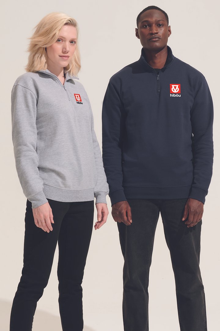 Sweater Zip Kragen Noldina