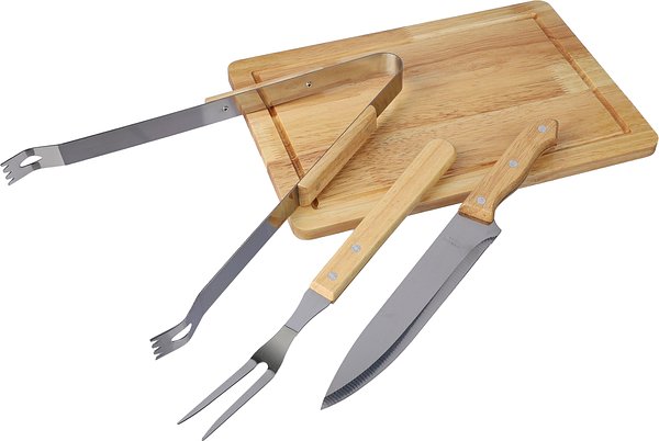 Grillset Chtha | Edelstahl | 4 St. | Polyestertasche