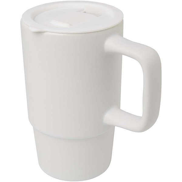 450 ml Keramiktasse mit Kunststoffdeckel - Dollien