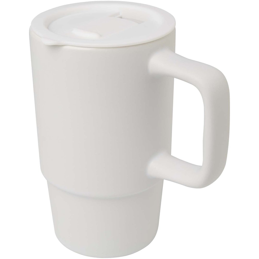450 ml Keramiktasse mit Kunststoffdeckel - Dollien