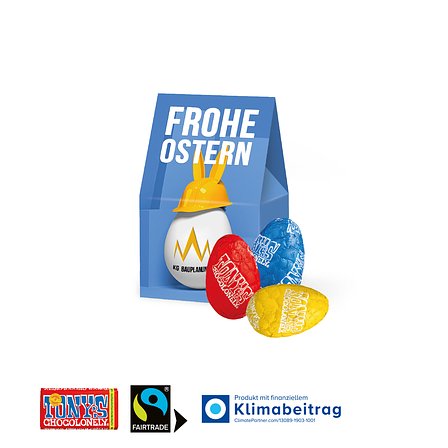 Businesspräsent „Selection Mini“ mit Tony´s Chocolonely Ostereier