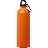 750 ml RCS-zertifizierte, einwandige Trinkflasche aus Edelstahl mit Karabinerhaken - Lüth