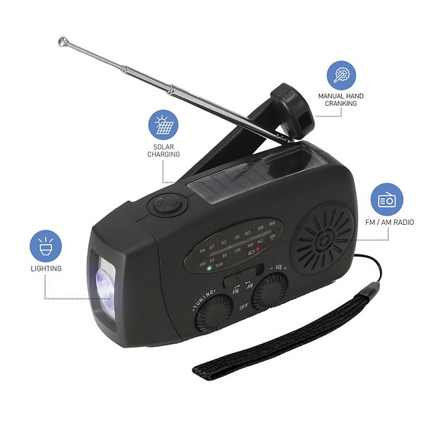 Multifunktionales Notfallradio Idney