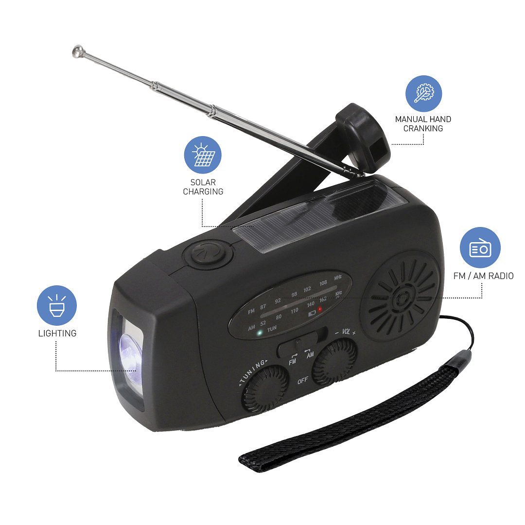 Multifunktionales Notfallradio Idney