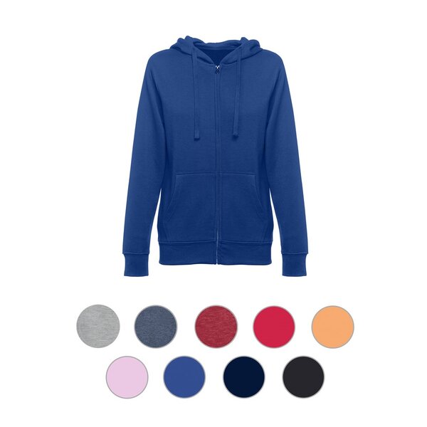 Damen Sweatshirt, mit Reißverschluss und Kapuze Helia