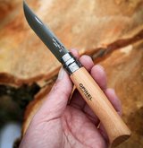 Opinel Inox No 08 Taschenmesser Haspan | Mit Gürteletui