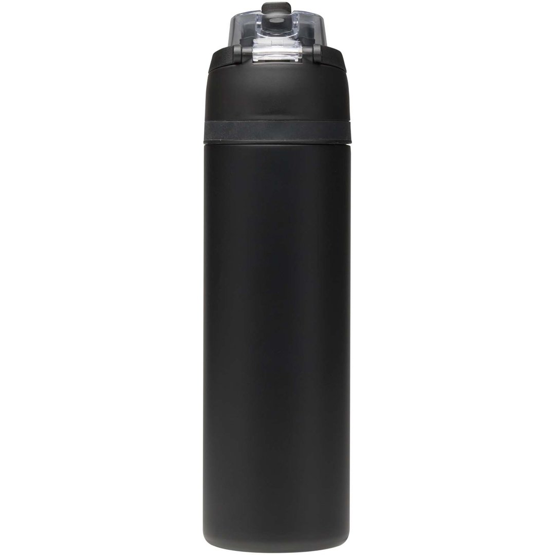 800 ml RCS Trinkflasche aus recyceltem, einwandigem Edelstahl mit Multifunktionsdeckel und Klappstrohhalm - Gillingin