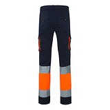 Zweifarbige Stretch-Hose mit mehreren Taschen (240 g/m²), aus Baumwolle (46 %), EME (38 %) und Polyester (16 %) Trineli