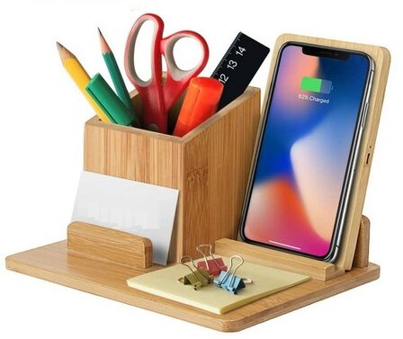 Kabellose Induktion Ladestation mit Stifthalter individualisierbar