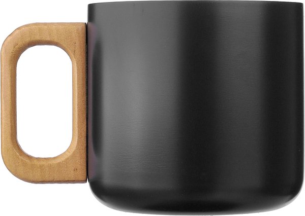 Becher Corg | Recycelter Edelstahl | Holzgriff | 400 ml