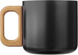 Becher Corg | Recycelter Edelstahl | Holzgriff | 400 ml