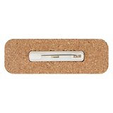 Namensschild Kork mit Anstecknadel Benie