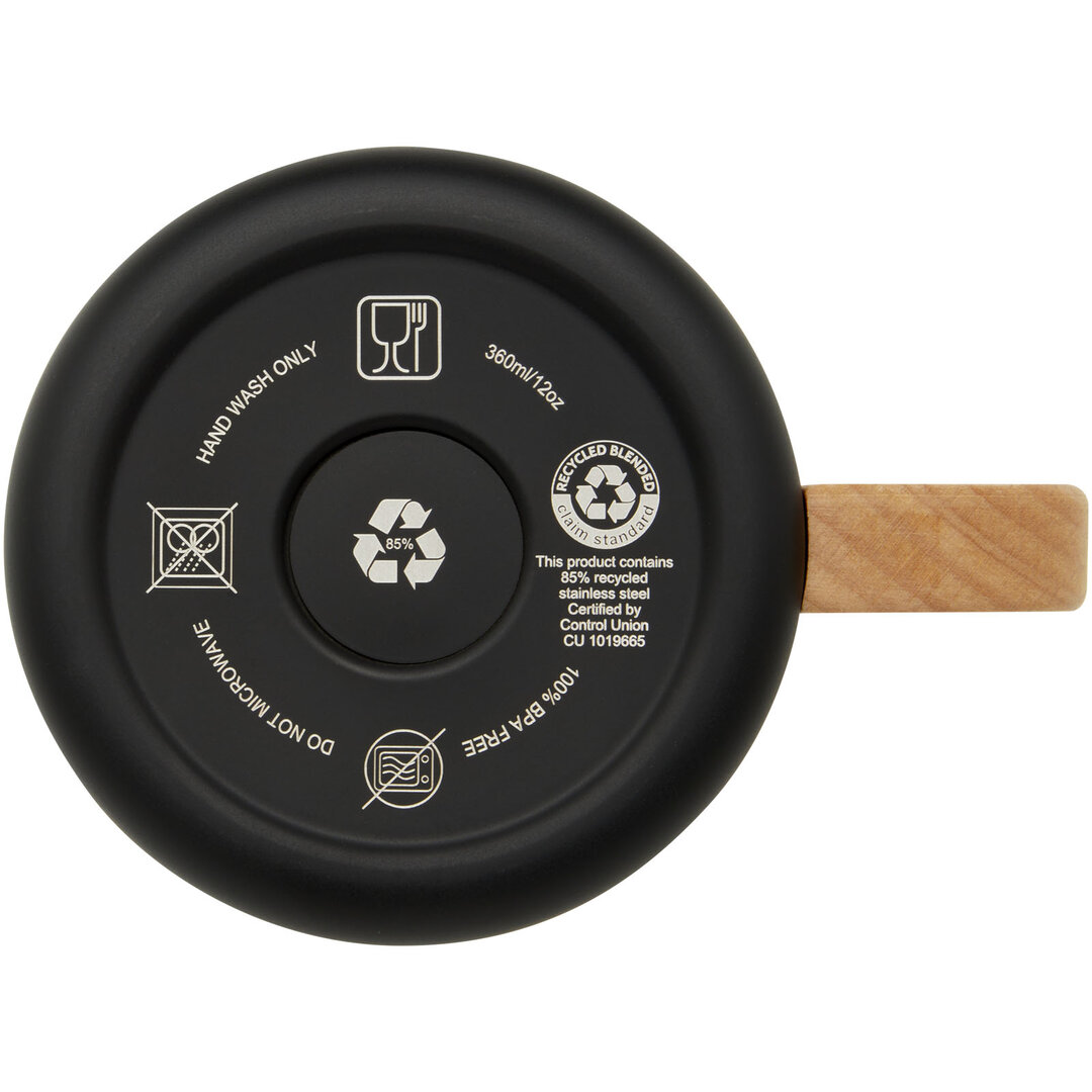 RCS-zertifizierter Becher aus recyceltem Edelstahl mit Kupfer-Vakuumisolierung, 360 ml - Oninan