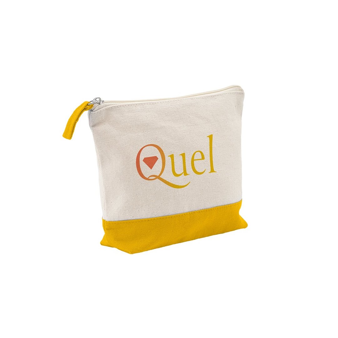 Kosmetiktasche aus 100 % Baumwolle (320 g/m²), zweifarbig Buonix