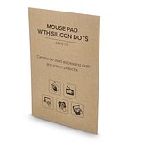 Mikrofaser-Mauspad mit Silikonpunkten 18 x 22 cm (325 g/m²) Sublimationsdruck Orinas