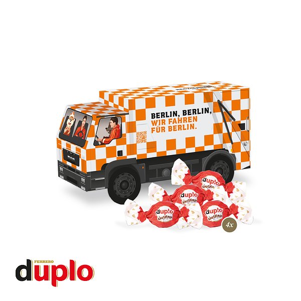 3D Präsent "LKW" mit duplo Knusperlen